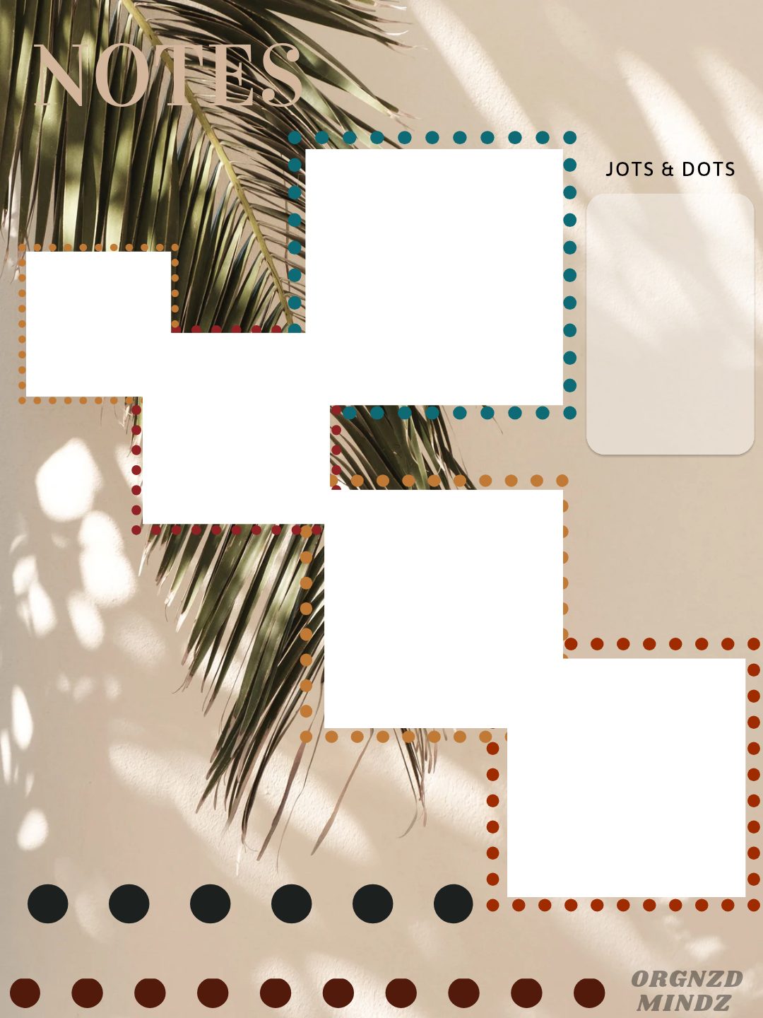 Dotted Palm Notepad