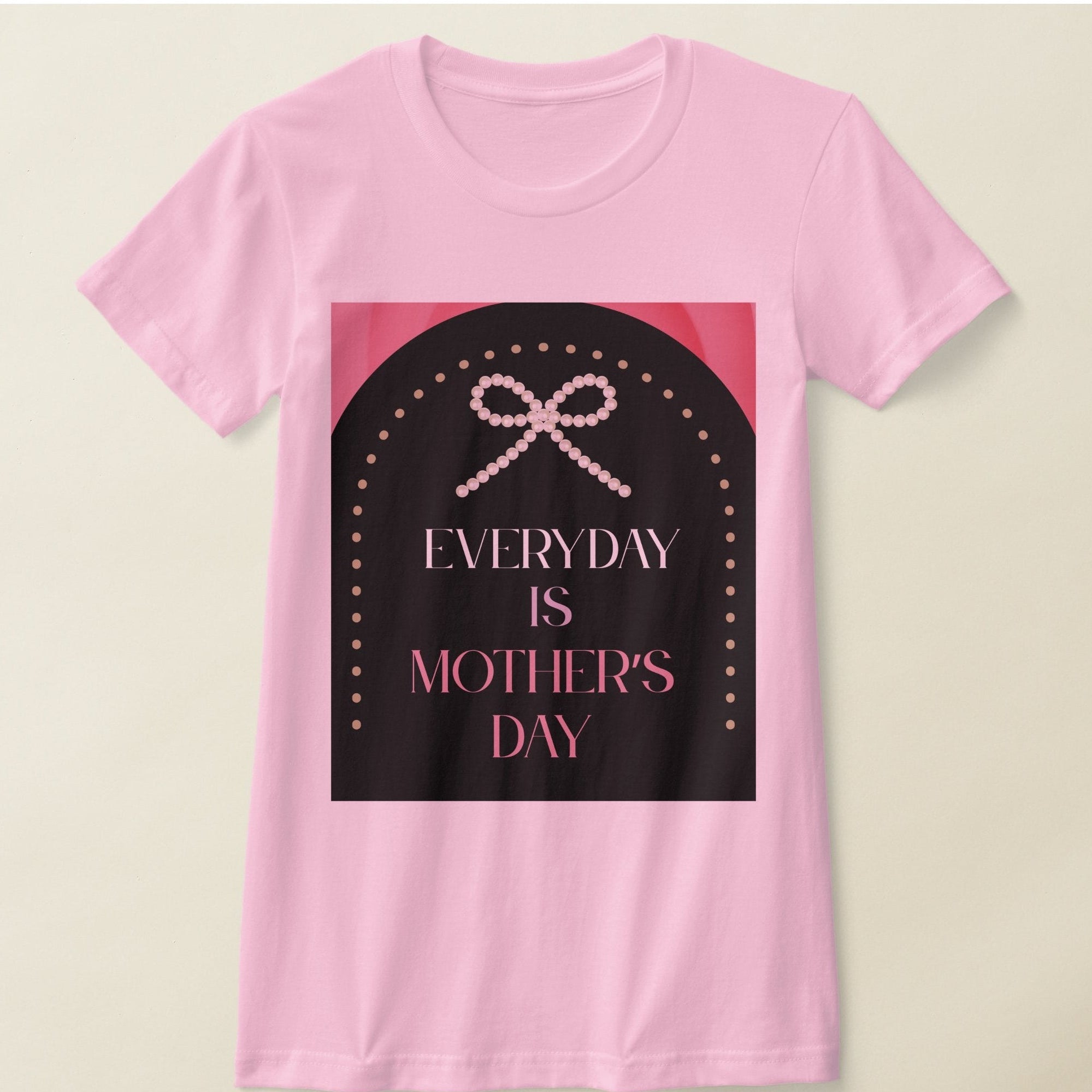 Pink Pearl Bow Mother's Day Shirt